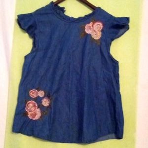 Jean embroidered blouse